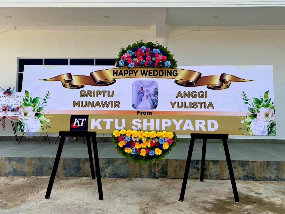 Karangan Bunga Papan Pernikahan Batam Centre